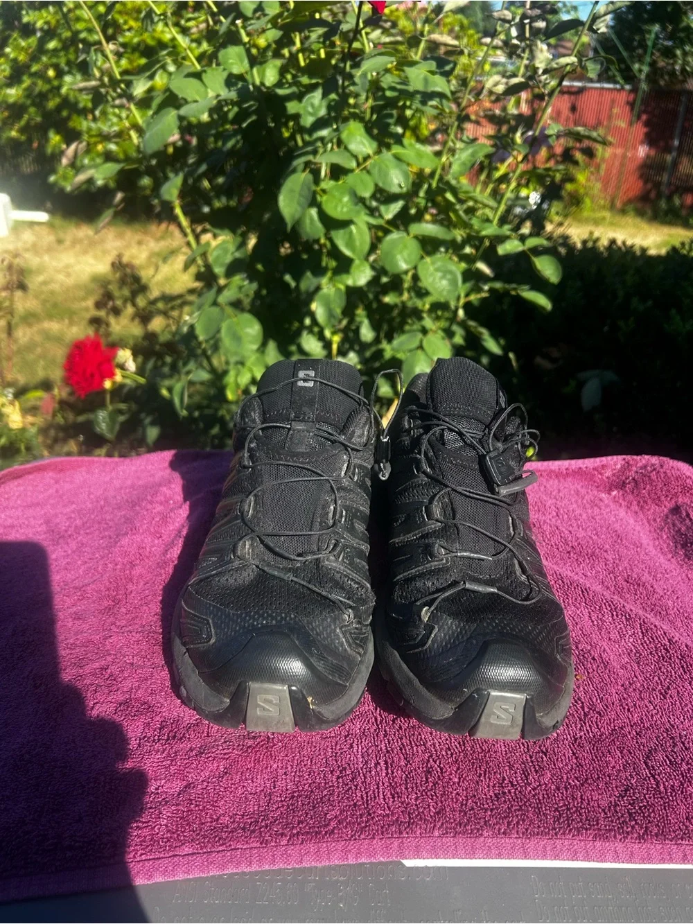 Salomon XA Pro 3D V9 Mens Black Trail Hiking Waterproof Sneakers Size 8.5